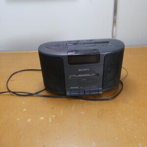 SONY DREAM MACHINE ICF-CS650 AM/FM Radio Cassette Tape Player Alarm Clock